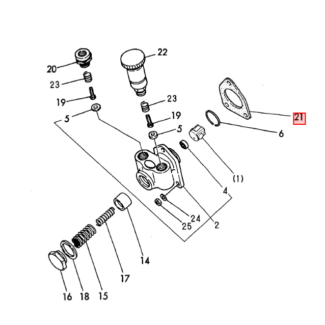 Joint pompe alimentation gasoil - YANMAR MARINE