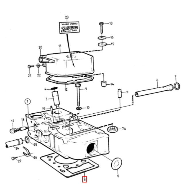 Joint de culasse - VOLVO PENTA
