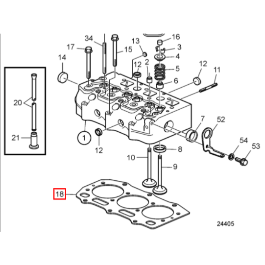 Joint de culasse - VOLVO PENTA