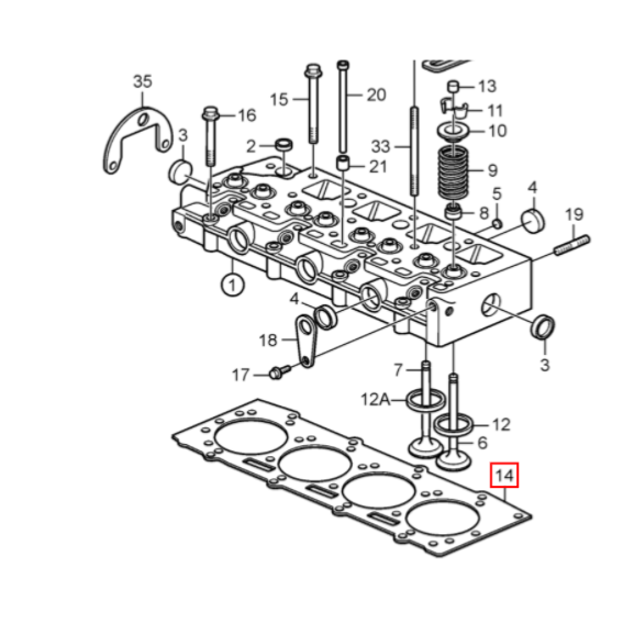 Joint de culasse - VOLVO PENTA