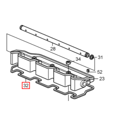 Joint de cache culbuteur - VOLVO PENTA