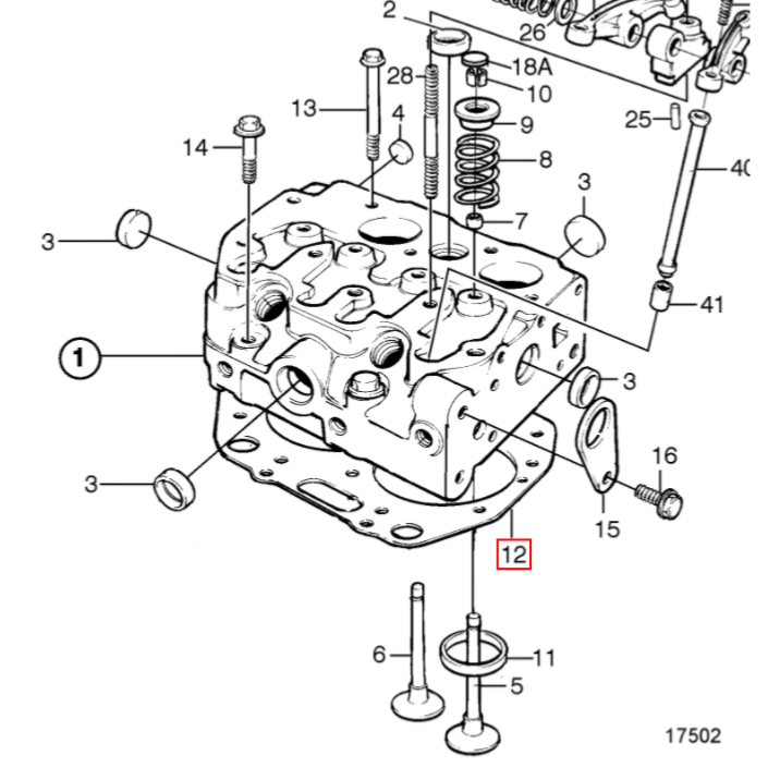 Joint de culasse - VOLVO PENTA