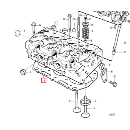 Joint de culasse - VOLVO PENTA
