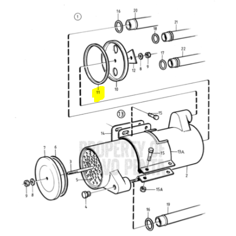 Jeu De Joints Pour échangeur De Chaleur Volvo Penta Diesel AD Aqad Tamd 40