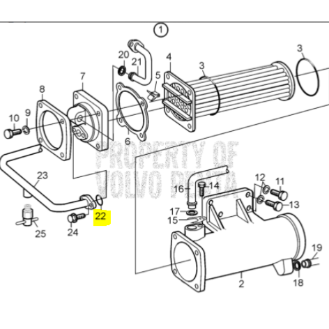 Bague étanchéité - VOLVO PENTA