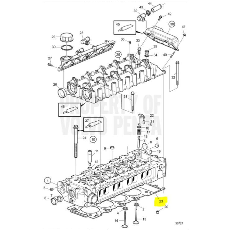 Joint de culasse - VOLVO PENTA