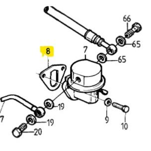 Joint de pompe d\'alimentation - VOLVO PENTA