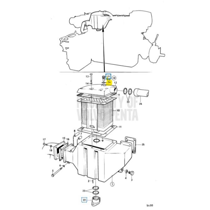 Joint d\'anode - VOLVO PENTA