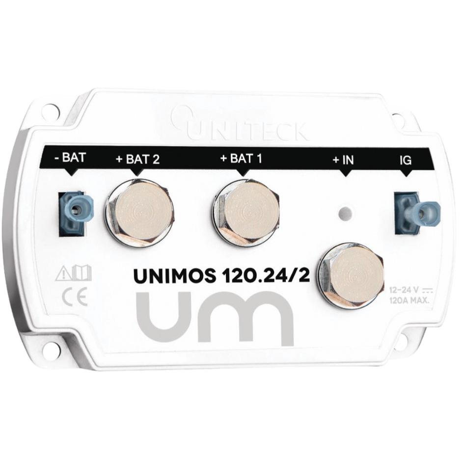 UNIMOS 120.24/2 - Répartiteur de charge 120A 12/24V - 2 sorties - UNITECK