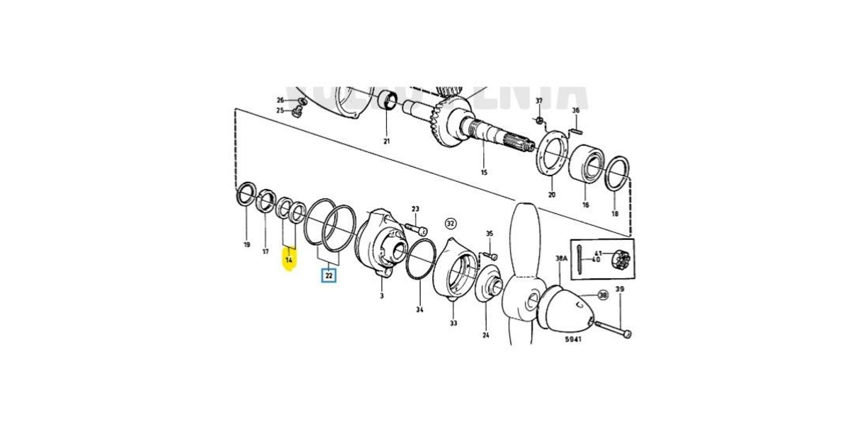 Bague D'étanchéité Pour Intercooler Volvo Penta – AD31, AD41, KAD300, Réf 858979, Neuve