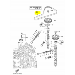Courroie De Distribution ERINER 6C5-46241-00 – Pour Yamaha Hors-bord 25-70HP 4 Temps, 94 Dents