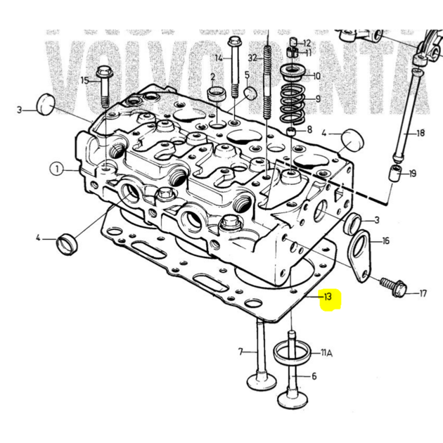 Joint De Culasse Pour Moteur Marin Volvo Penta MD5 - Références 876341