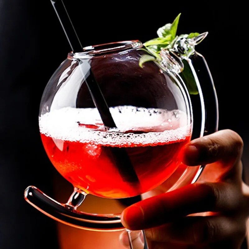 gobelet cocktail cr atif en forme de globe verres bulles inclin s coupe martini verre vin