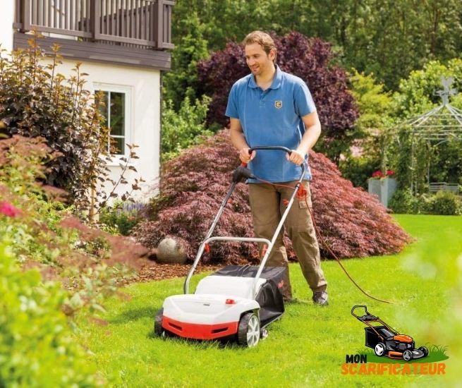 homme-utilisant-scarificateur-electrique-alko