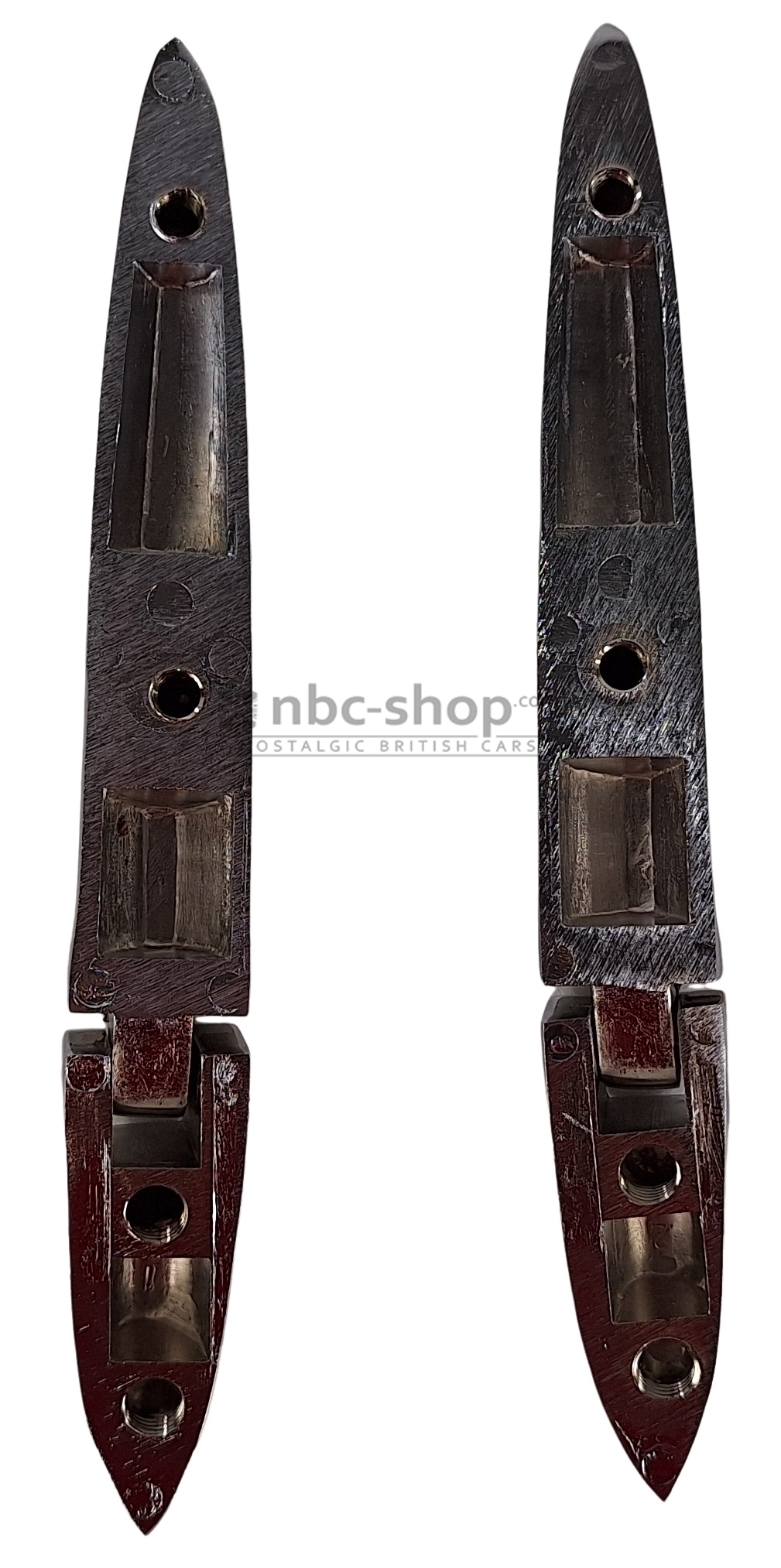 650023-24 CHARNIERE DE MALLE ARRIERE POUR TRIUMPH TR3 LA PAIRE SANS JOINTS nbc-shop 3
