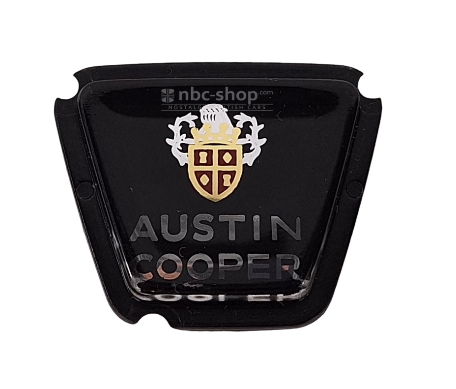 ALA6513 BADGE DE CAPOT AVANT AUSTIN COOPER MK2 DE 1967 A 1969