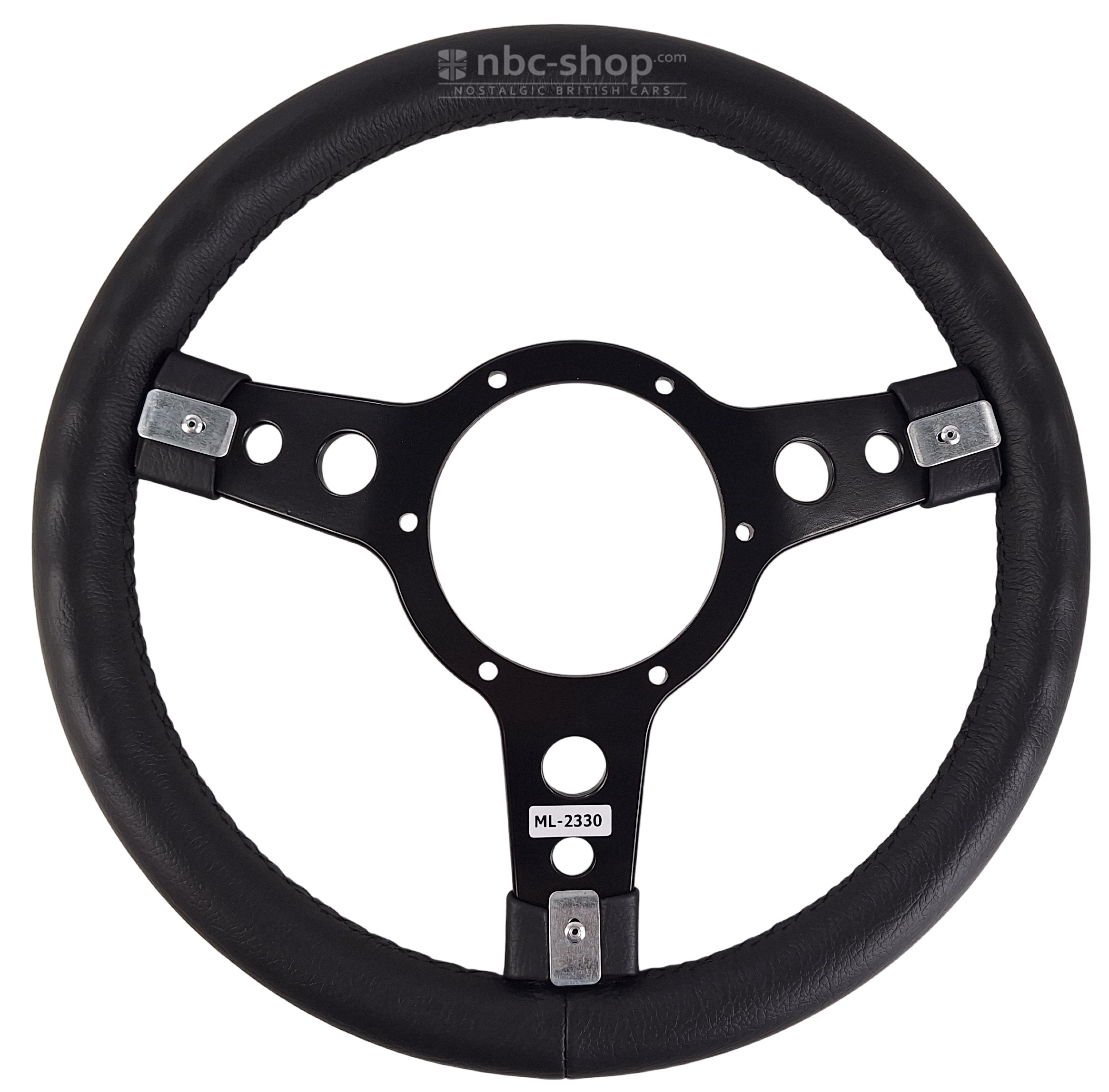 33SBLB VOLANT 13 POUCES MOUNTEY DISHED CUIR CENTRE NOIR nbc-shop 4