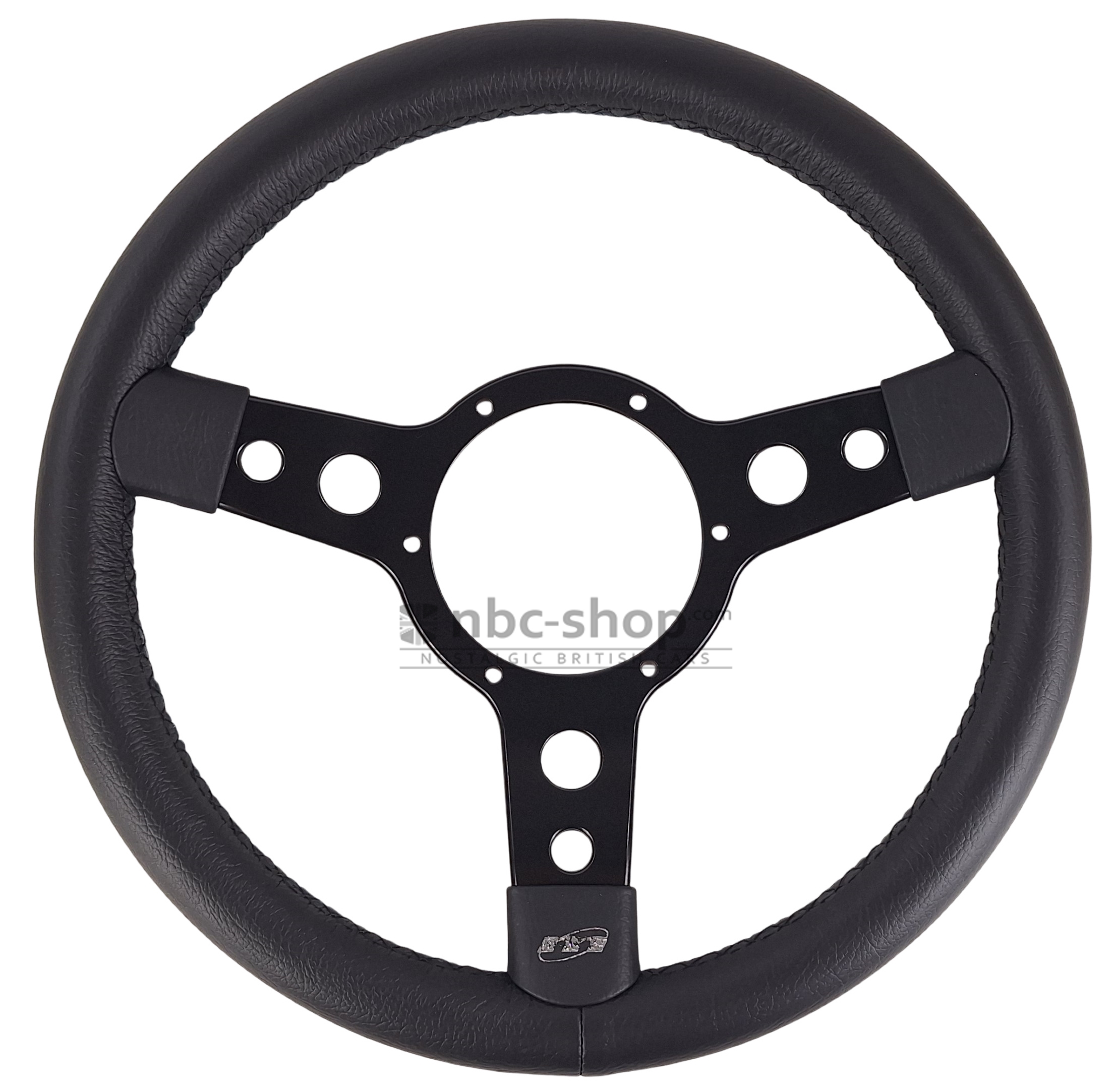 33SBLB VOLANT 13 POUCES MOUNTNEY TULIPE CUIR BRANCHE NOIRES