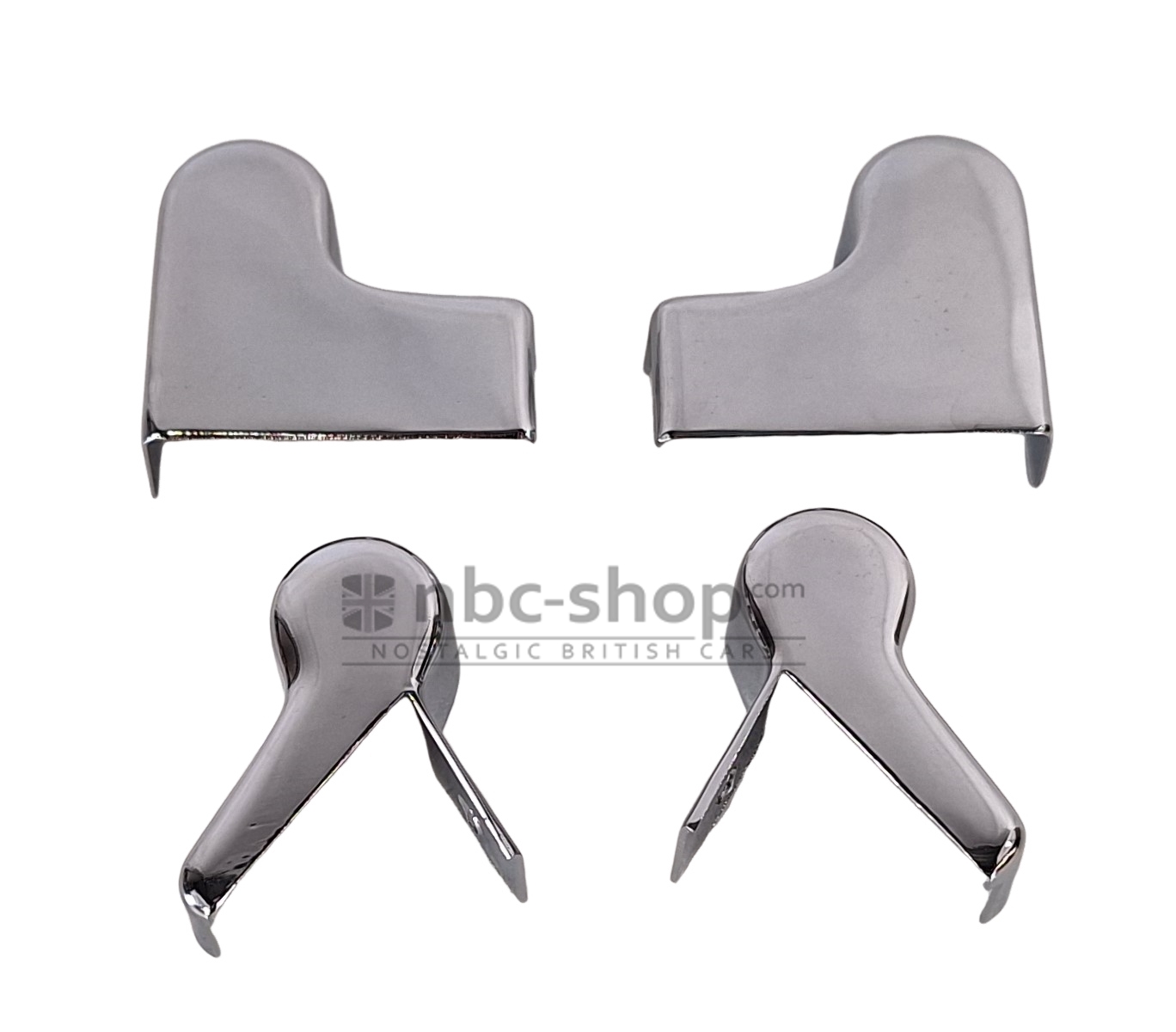 AFH2574-7 JEU DE 4 PIECES DE FINITION CHROME DE JOINT DE PORTE POUR MGA