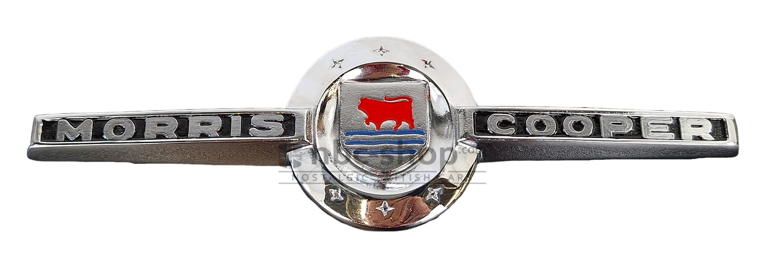 24A72 BADGE DE CAPOT AVANT MORRIS COOPER MINI MK1 1959-1966