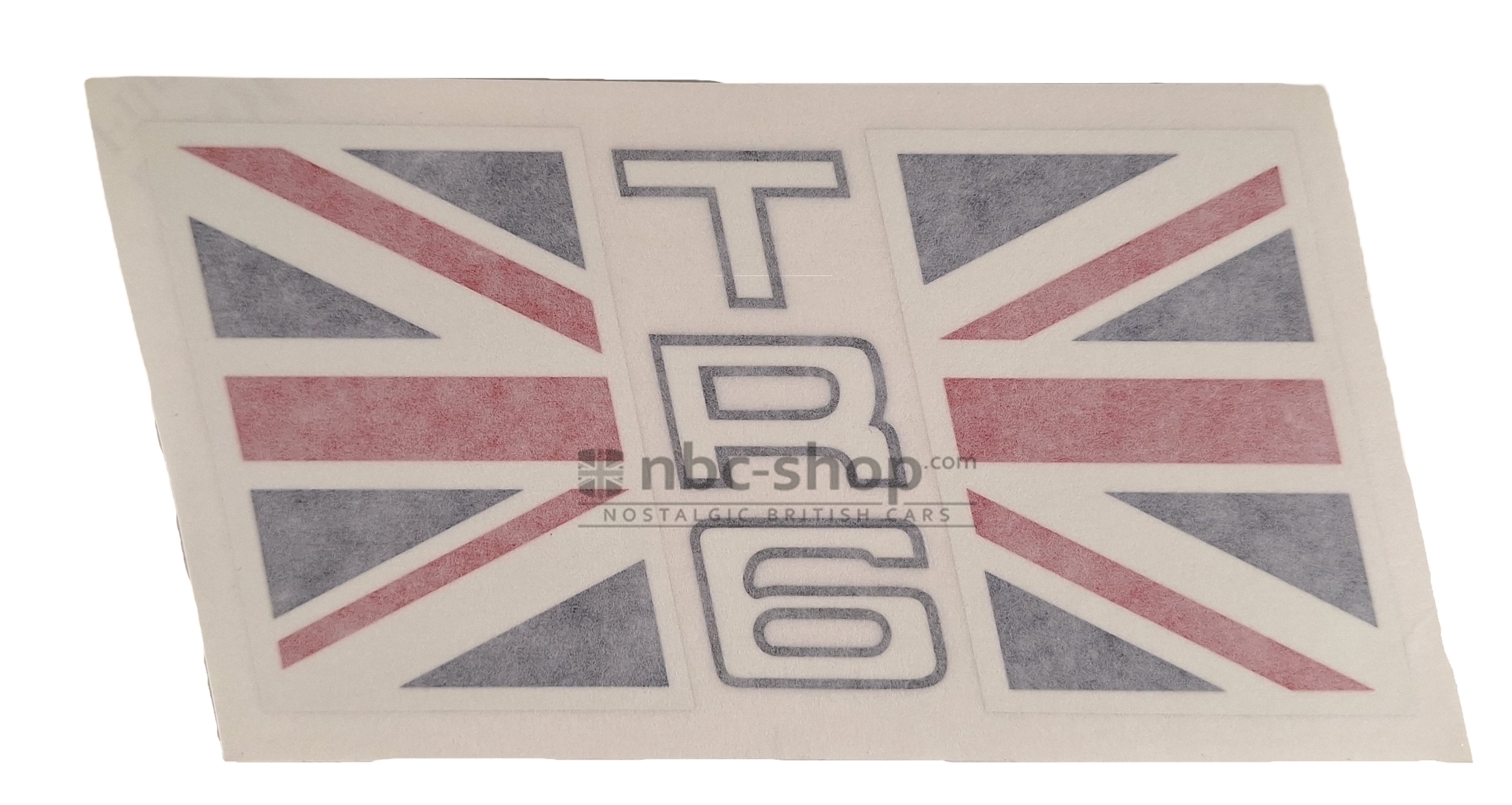 726830 AUTOCOLLANT UNION JACK POUR TRIUMPH TR6 (arrière droit)