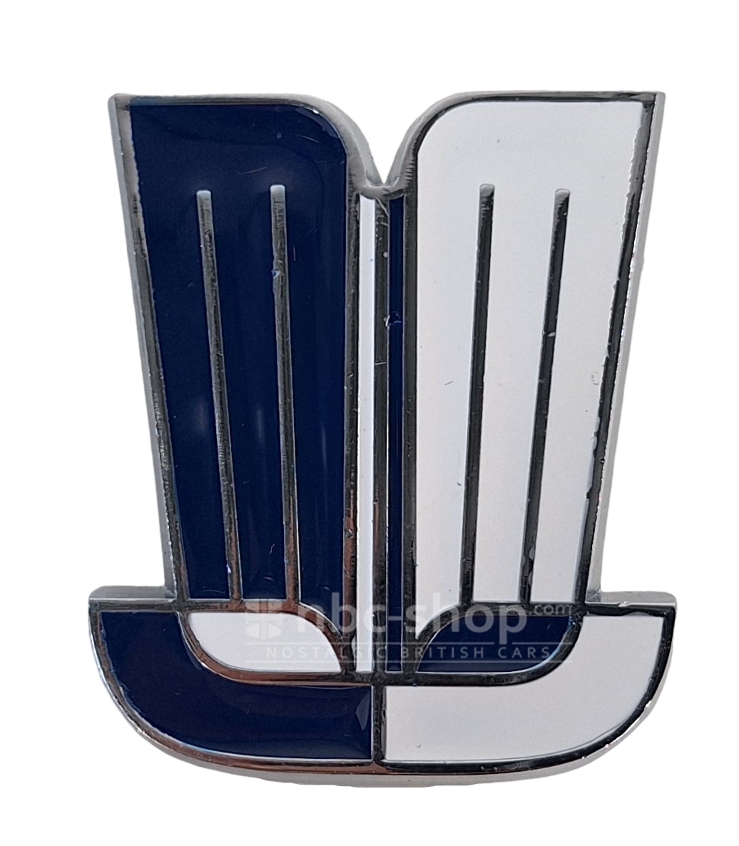 608380 BADGE DE CAPOT AVANT BLANC/BLEU TRIUMPH SPITFIRE MK1 MK2 1962-1967