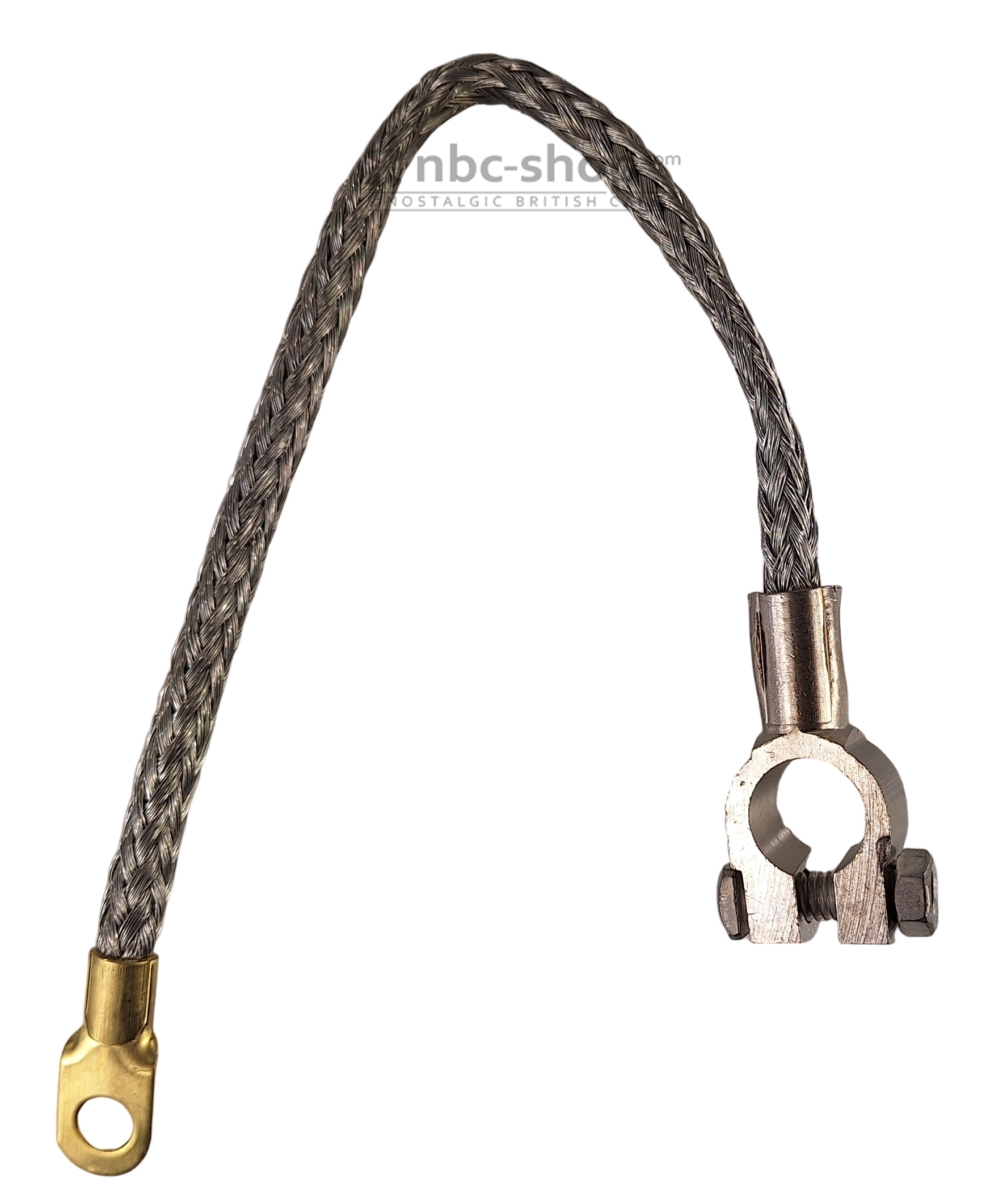 5L888MS CABLE TRESSE DE MASSE DE LA BATTERIE A LA CAISSE MINI ET MGB (négatif)