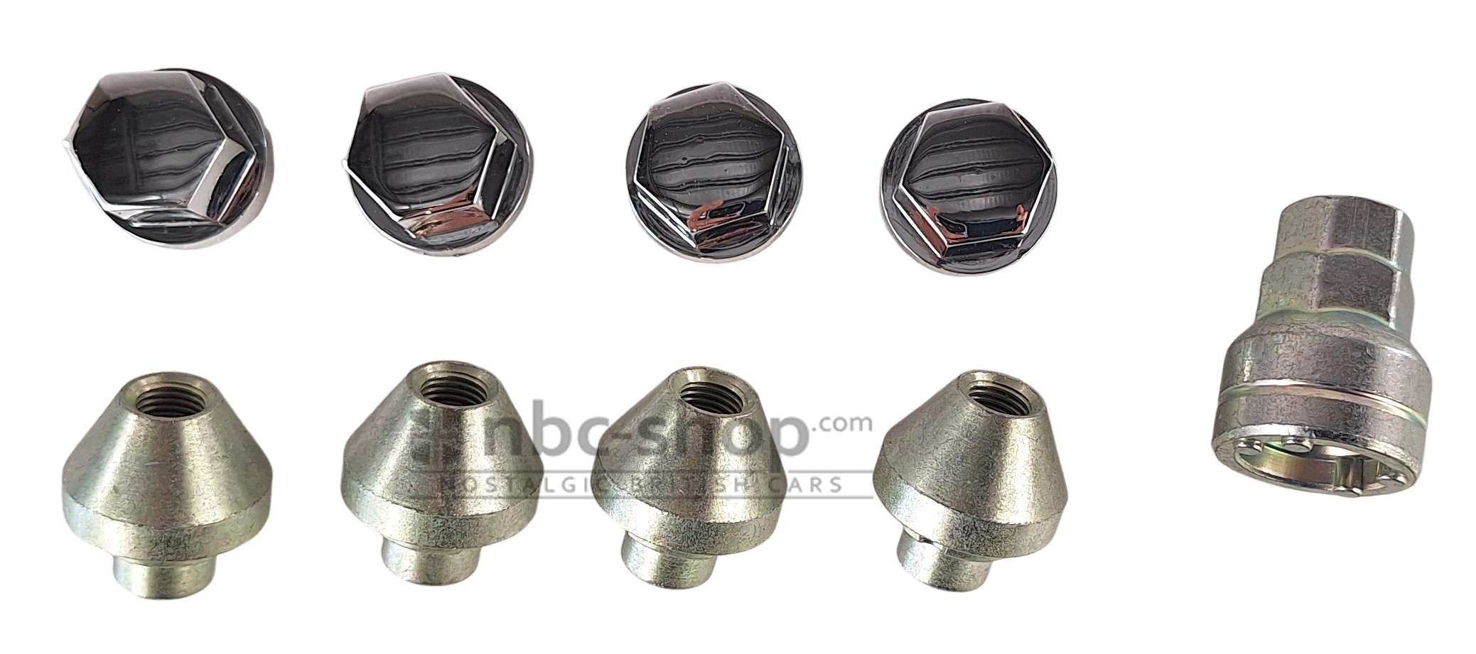 LOCKNUT5 KIT ECROU ANTIVOL PORTEE CONIQUE MINI 1984-2000 ET TRIUMPH SPITFIRE 1962-1970
