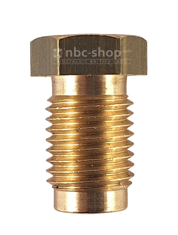 BRK253 RACCORD MALE DE DURITE RIGIDE DE FREIN 7/16 UNF POUR DURITE 1/4