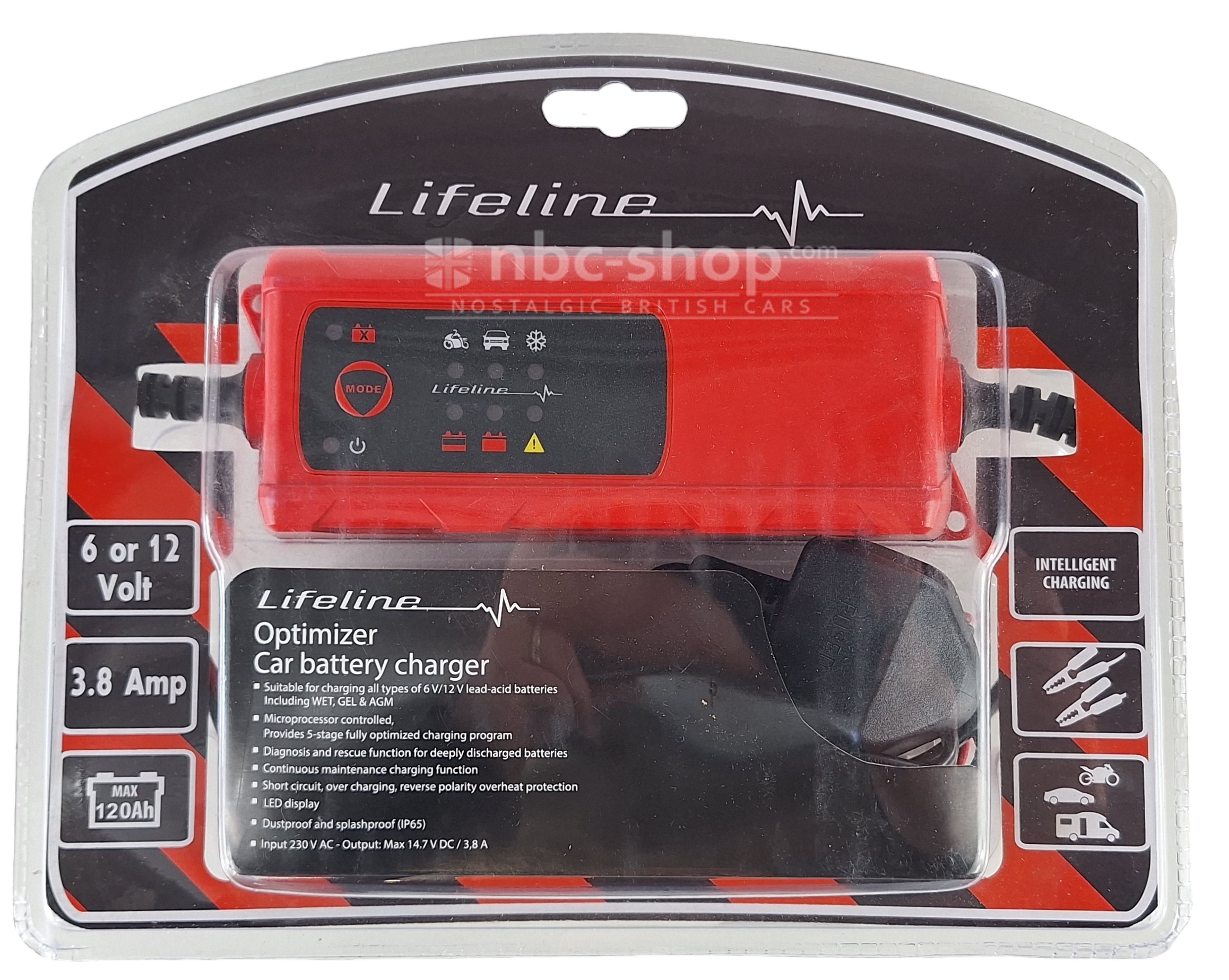 NBCCHARGER CHARGEUR / MAINTIEN DE CHARGE DE BATTERIE 6V OU 12V