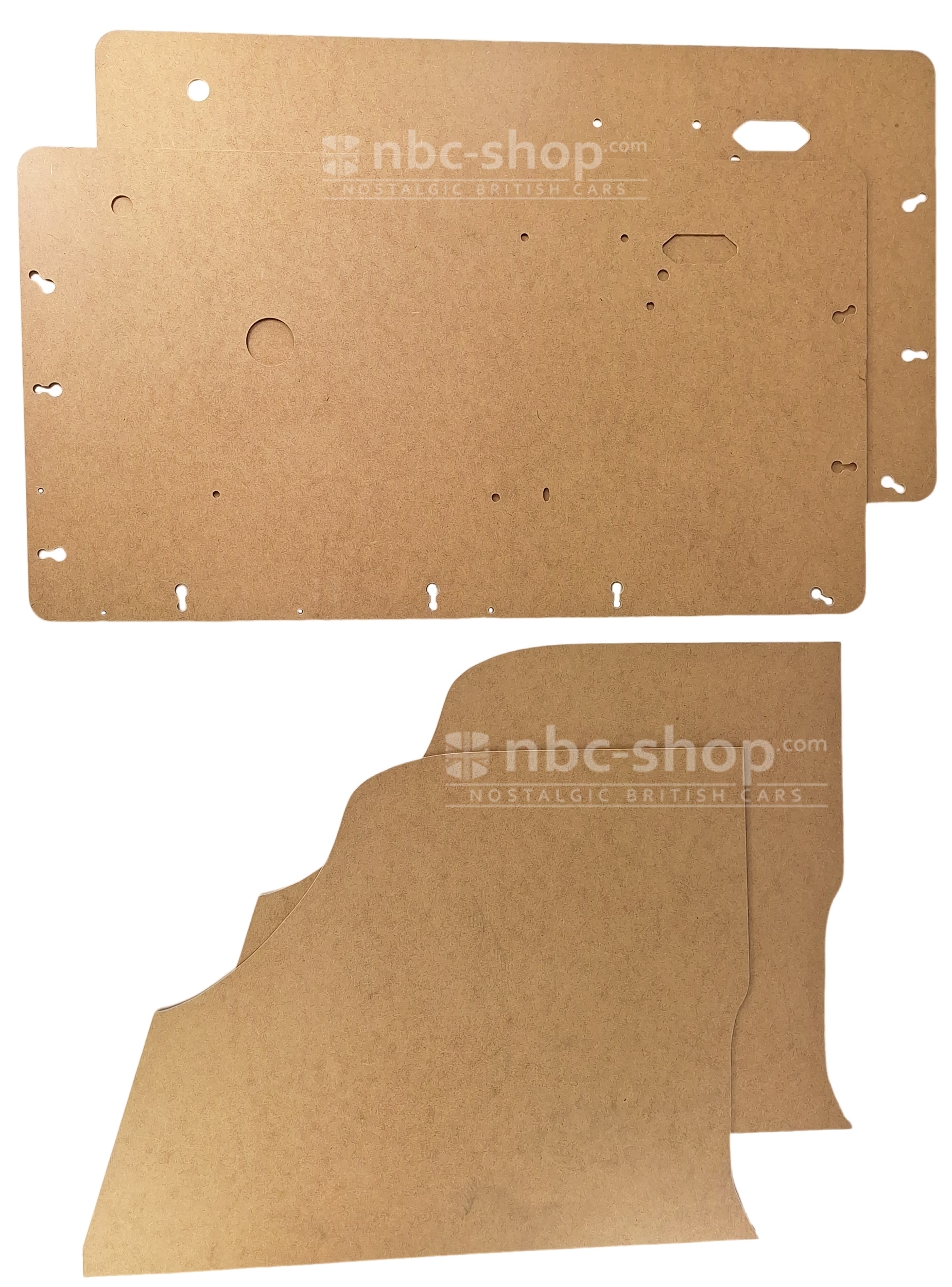 DP3031KIT KIT DE 4 PANNEAUX DE PORTE AVANT ET ARRIERE VIERGE POUR MINI 1969-1996
