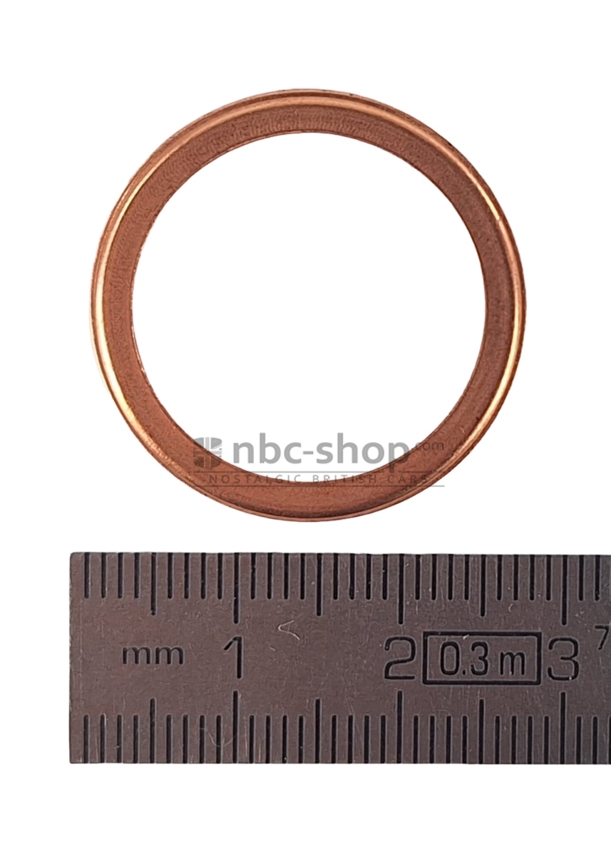 6K501 JOINT CUIVRE 3/4 DE DURITE DE SUPPORT DE FILTRE A HUILE MGA MGB