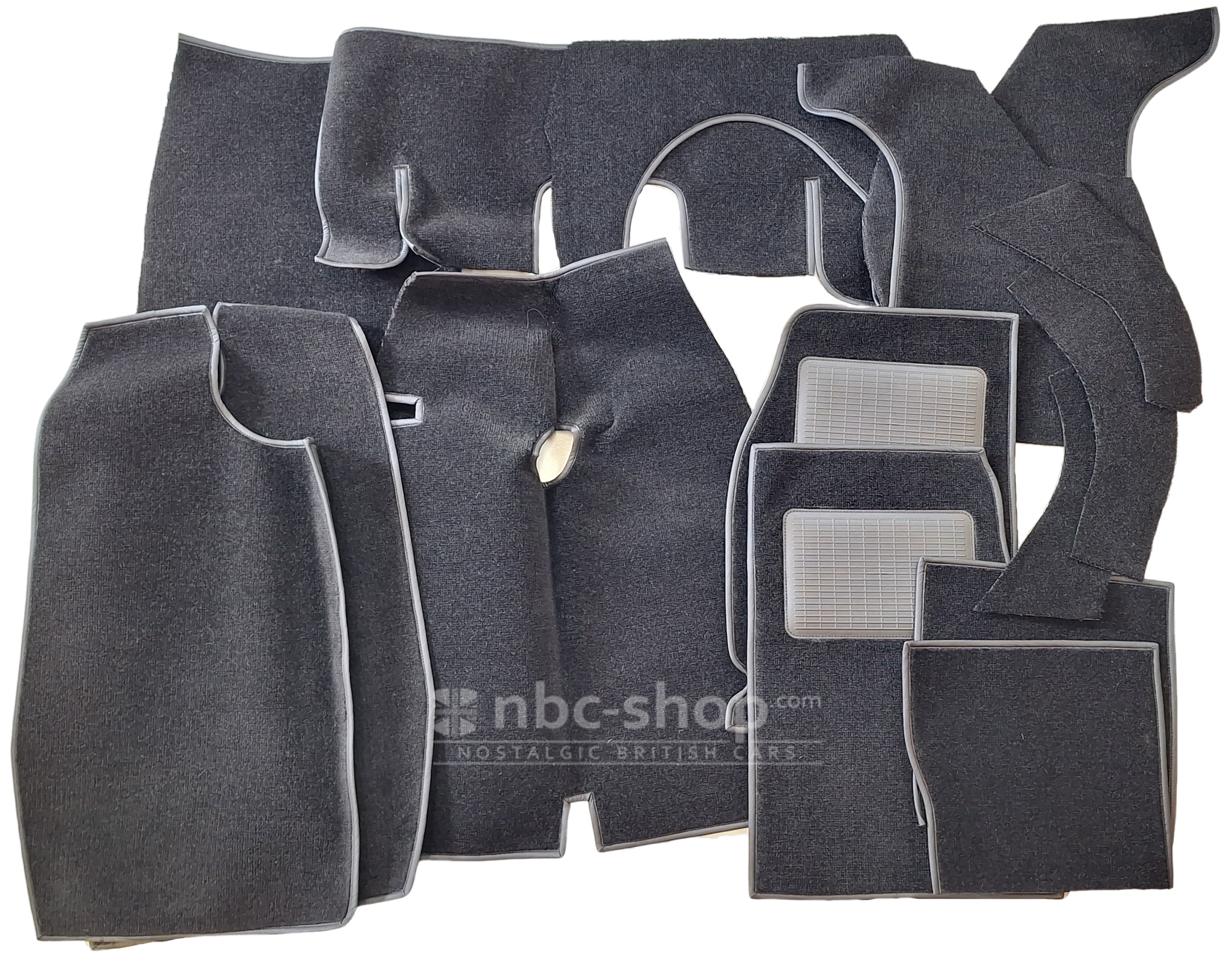 CSA6111 MOQUETTE NOIRE TRIUMPH TR2 TR3 TR3A NYLON