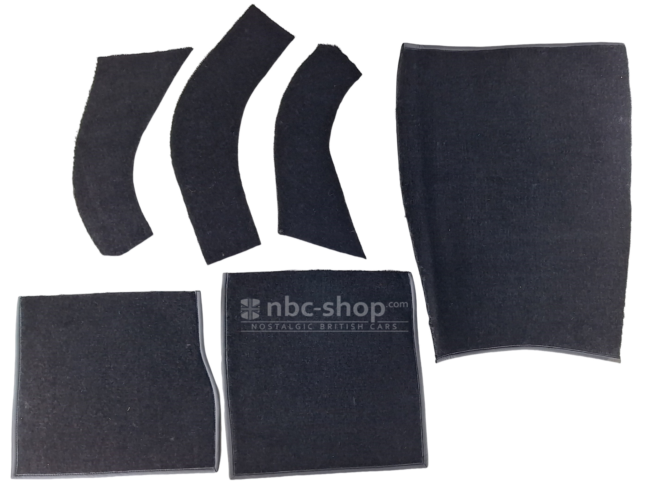 CSA6111 MOQUETTE NOIRE EN NYLON POUR TRIUMPH TR2 TR3 nbc-shop 6