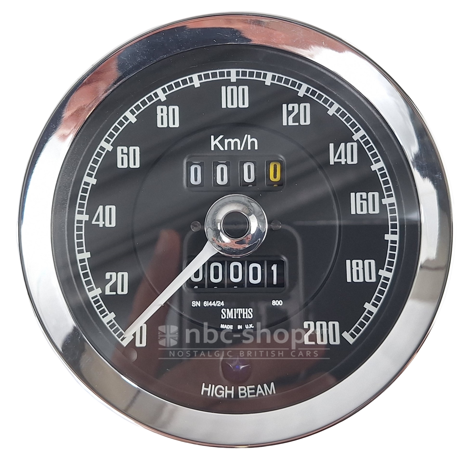 BHA4813 COMPTEUR KILOMETRIQUE MGB 1967-1974 AVEC OVERDRIVE 100MM