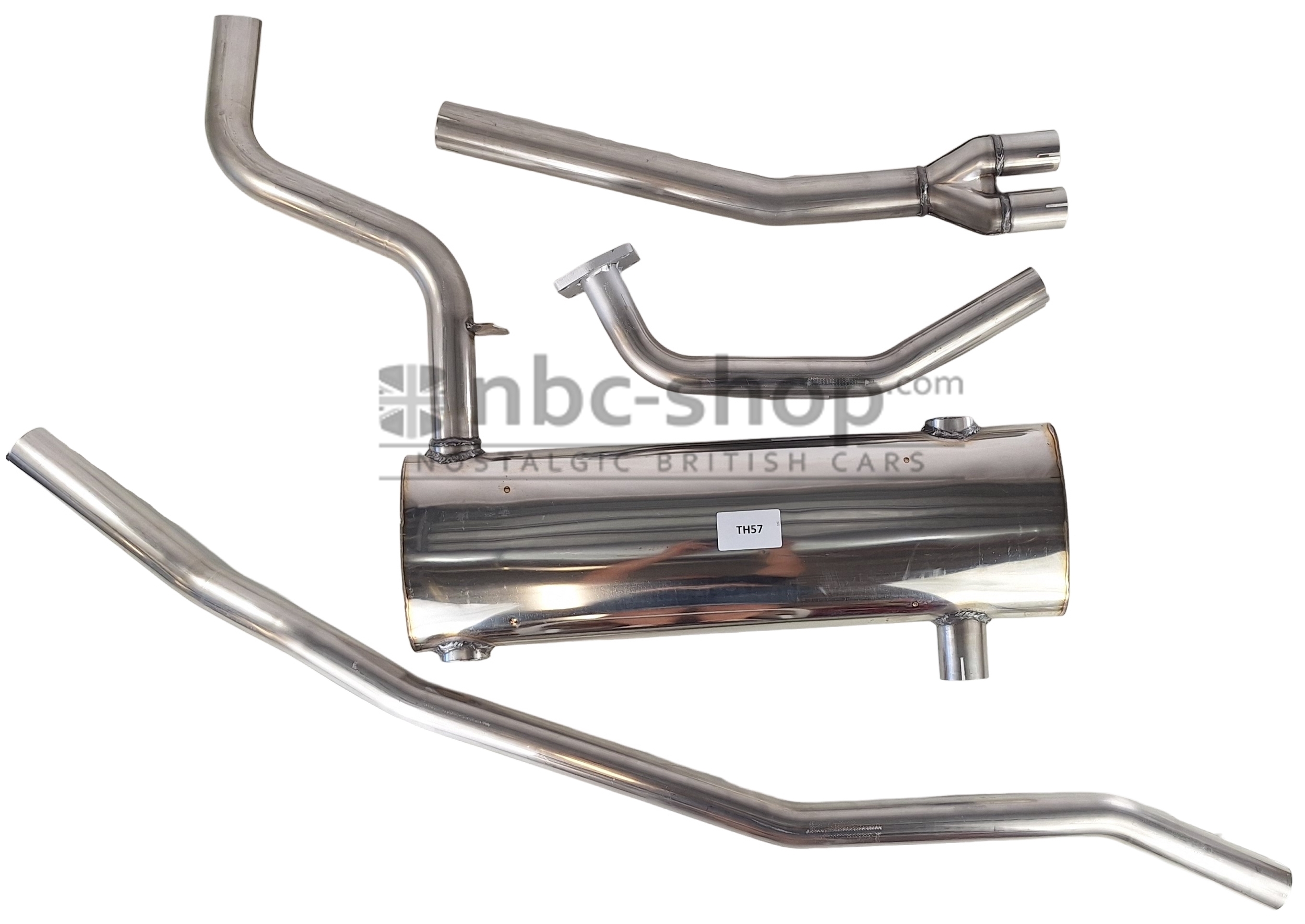 BSS-TH-017 LIGNE ECHAPPEMENT INOX TRIUMPH TR4 IRS