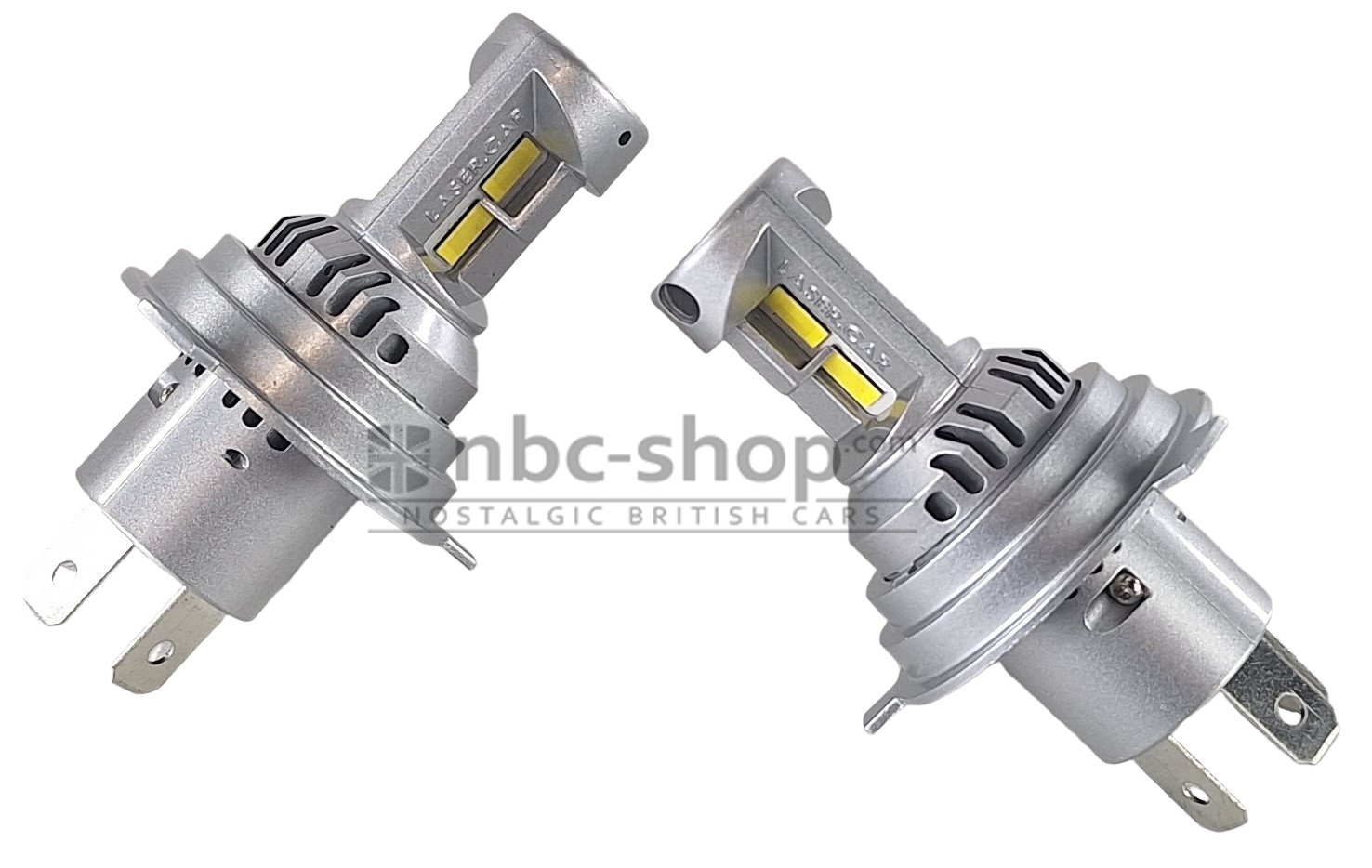 LASERCARH4 AMPOULES LED CODE PHARE H4 P43T TWIN TURBO 150W BLANC LA PAIRE