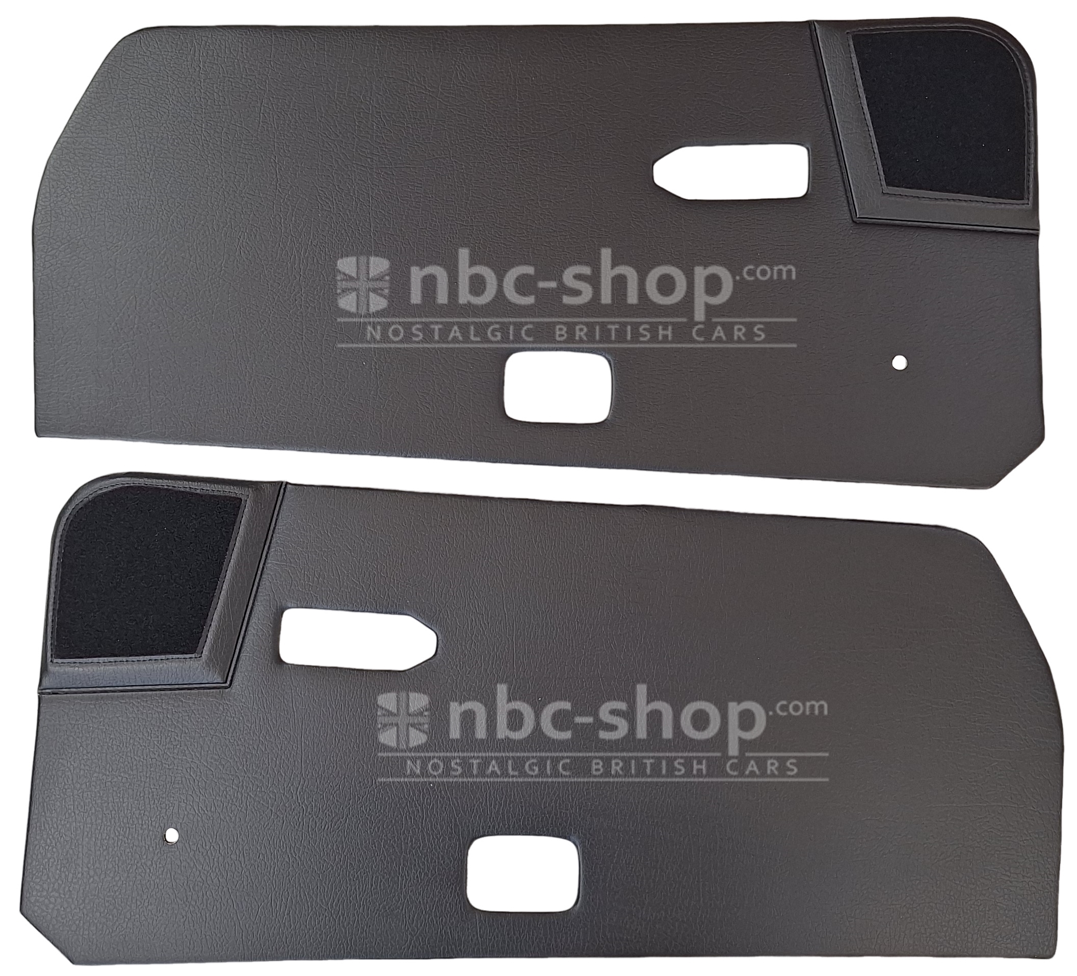 RL1610BLACK PANNEAUX DE PORTE NOIR TRIUMPH SPITFIRE MKIV 1973-1975 LA PAIRE