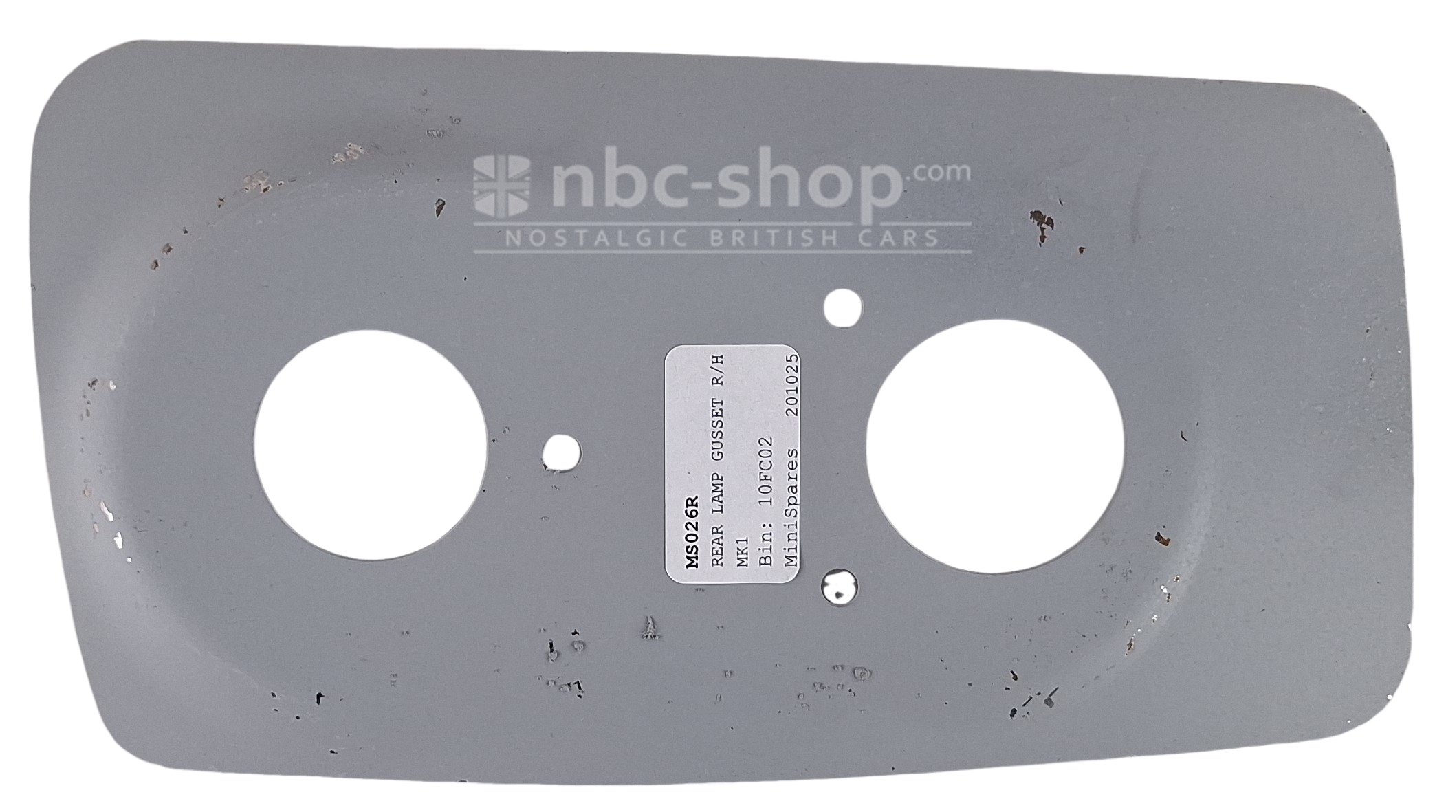 MS026R TOLE DE CONVERSION DROIT EN FEU MK1 POUR MINI