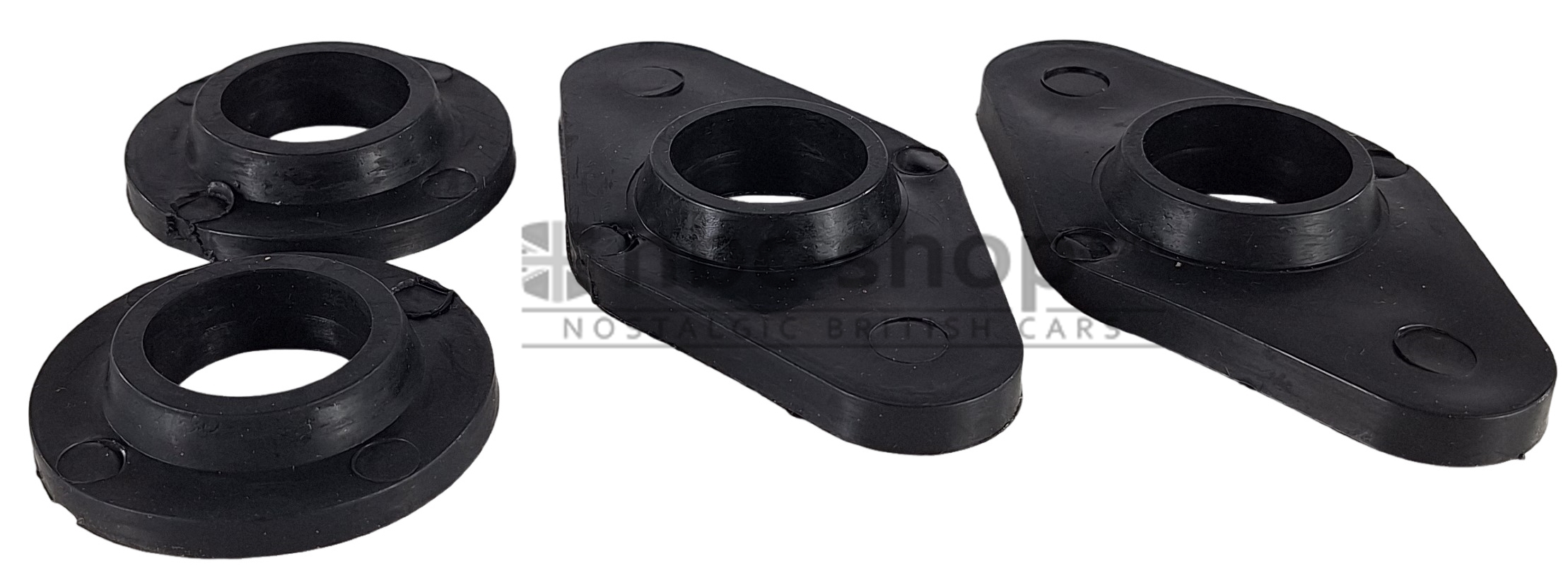 KGE100050-60KIT KIT DE 4 SILENTS BLOC POLY HAUT BERCEAU POUR MINI DE 1976 A 2000