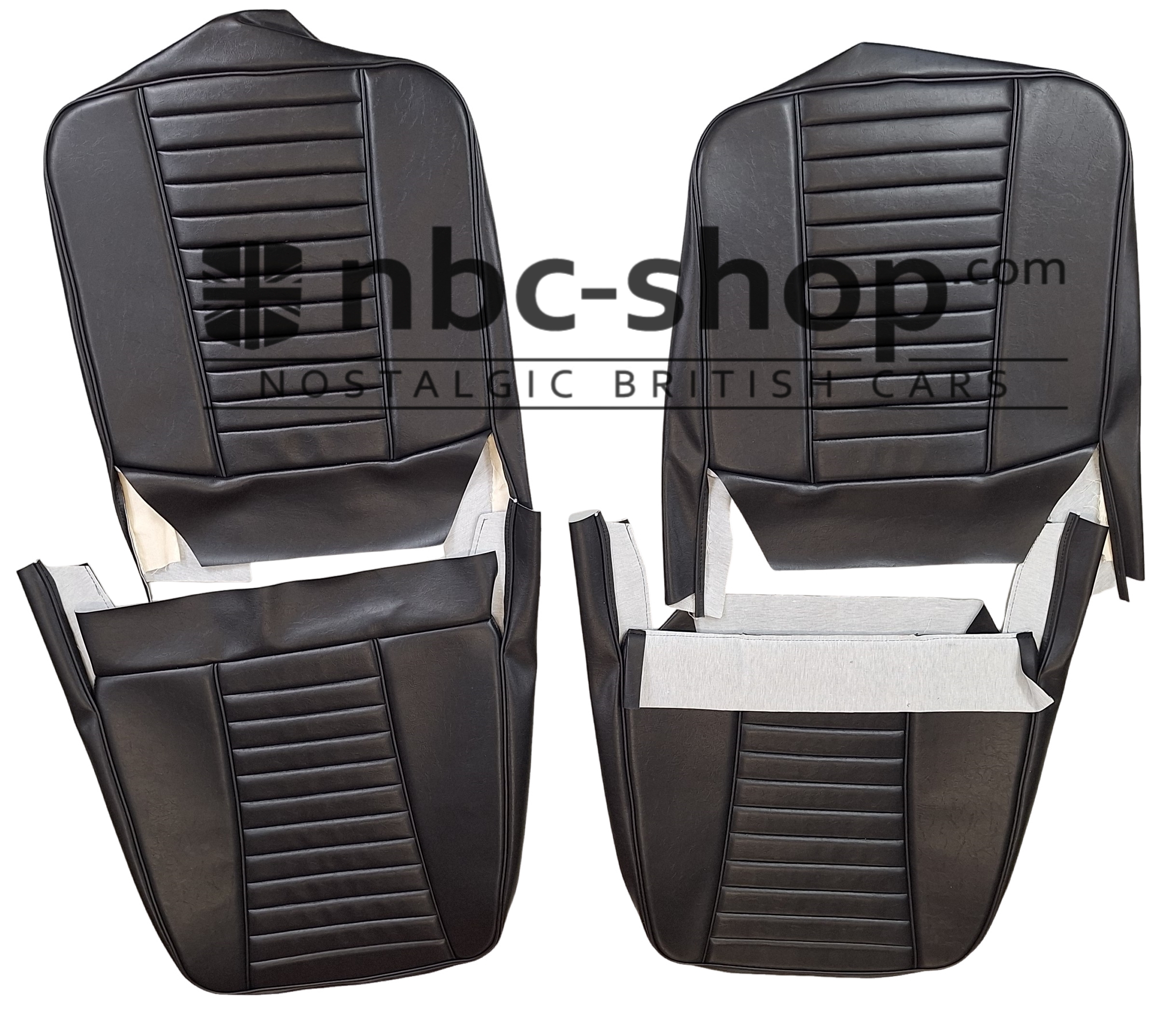 SC6004A PAIRE DE HOUSSE DE SIEGE NOIR AVANT SIEGE NON INCLINABLES POUR MINI INNOCENTI