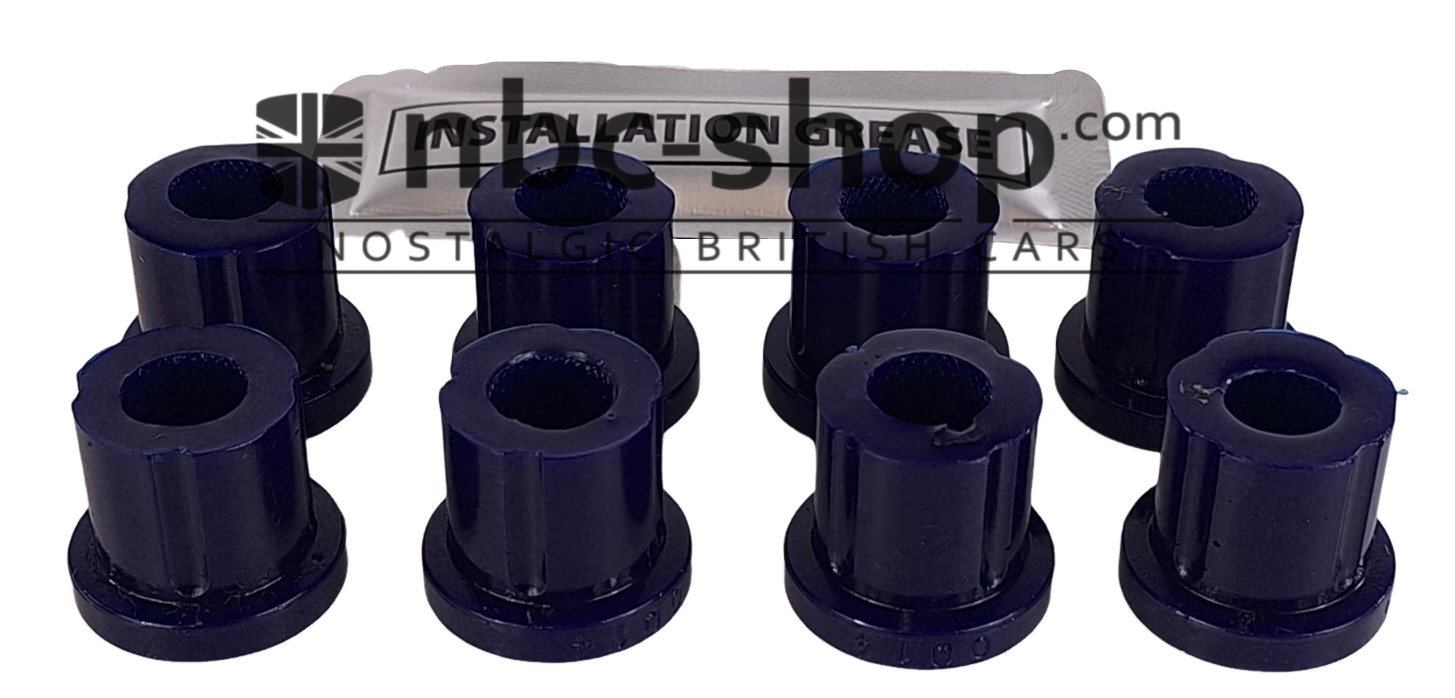 2A5176SPK KIT DE 8 SILENT BLOC DE LAMES DE SUSPENSION HAUTE QUALITE SUPERPRO MGA MGB