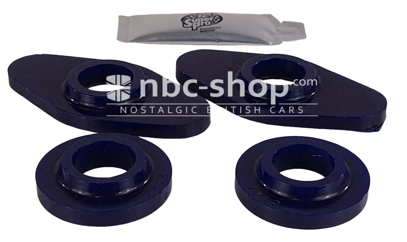 KGE100060SPK KIT DE 4 SILENTS BLOC POLY HAUTE QUALITE SUPERPRO BERCEAU SUP POUR MINI DE 1976 A 2000