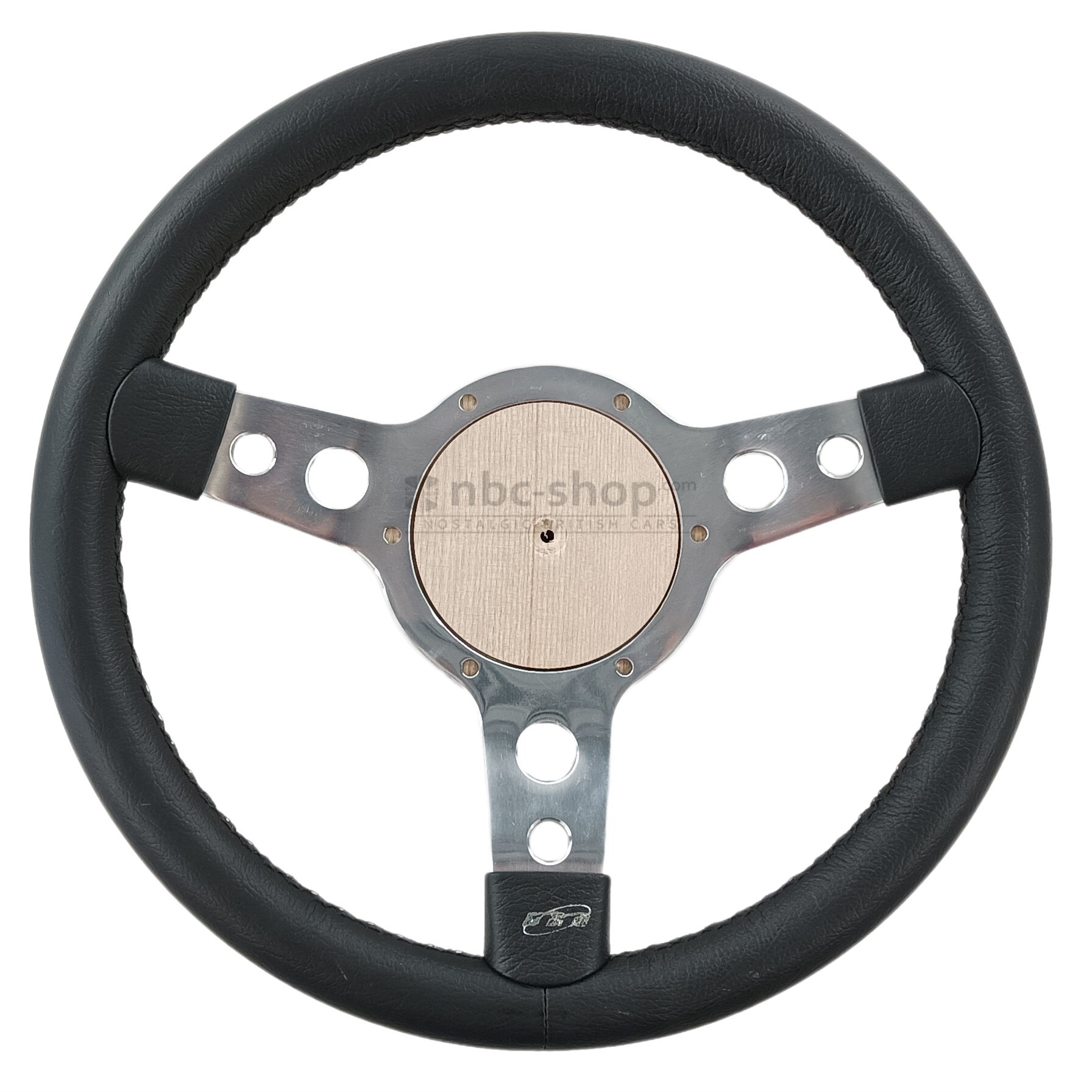 33SPLB Volant 13 pouces Mountney tulipe cuir branches chromé