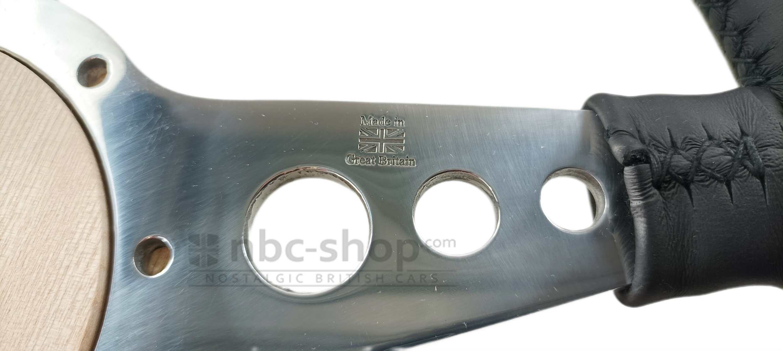 mlw1111-14 volant motolita 14 pouces cuir branches plates chrome nbc-shop 5