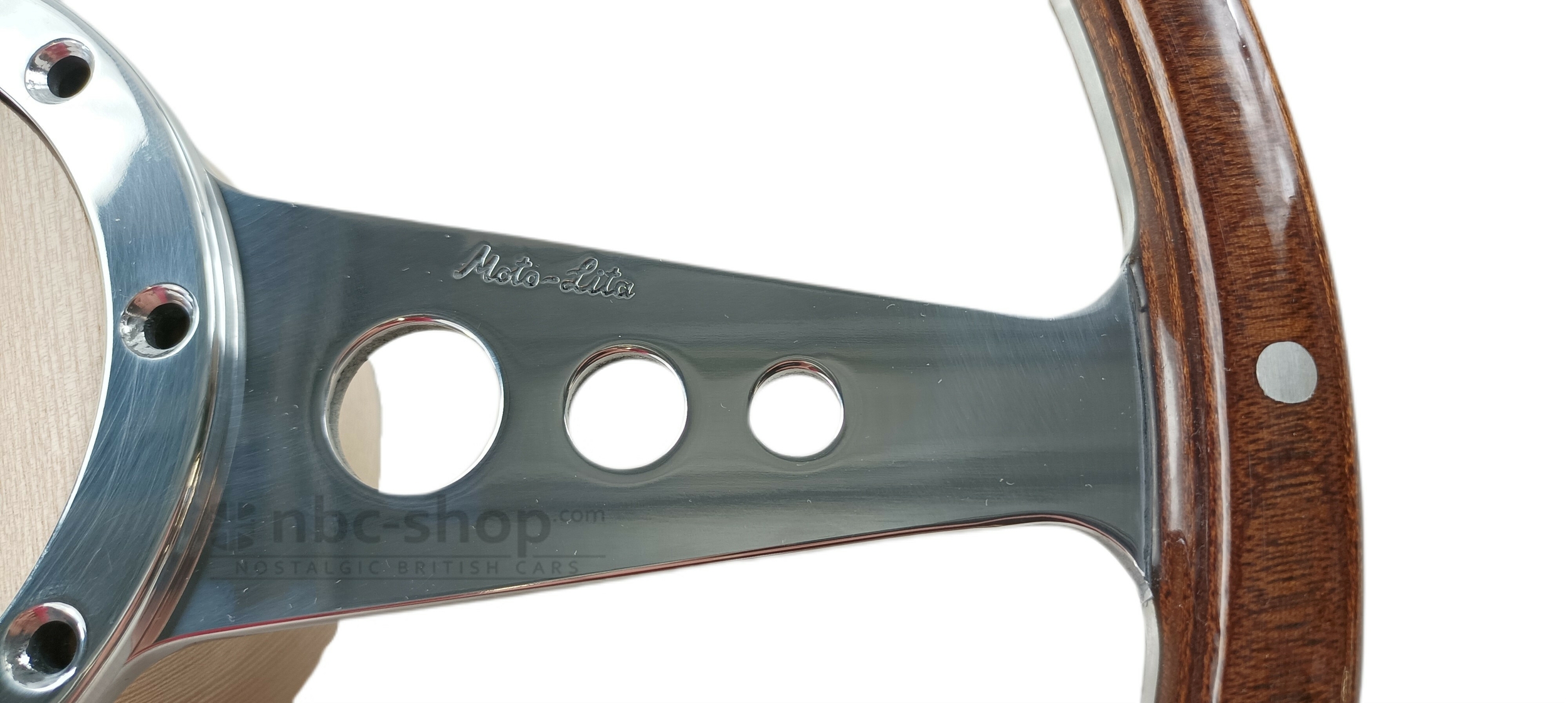 MK5-14FP Volant Moto-Lita Mk5 bois 14 pouces plat nbc-shop 4