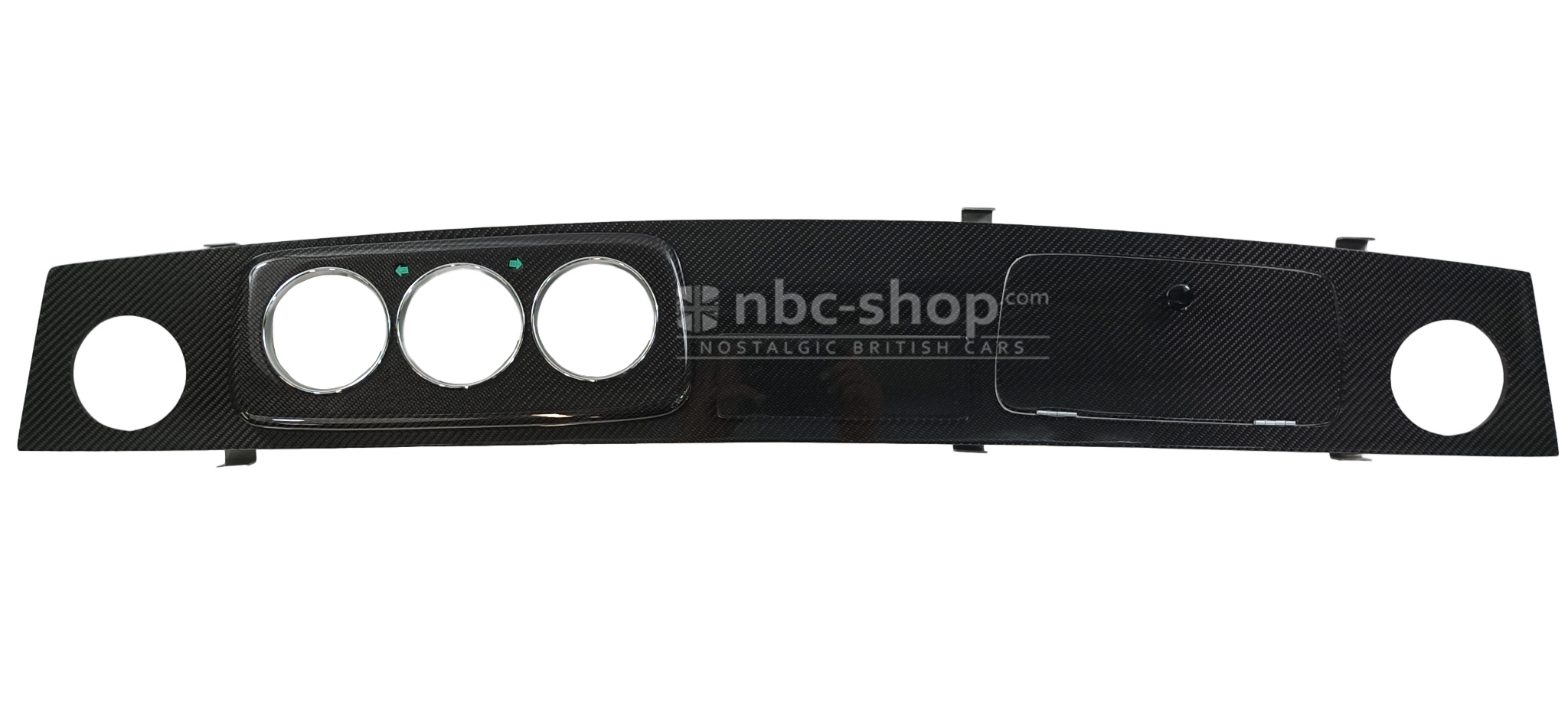 S9659 TABLEAU DE BORD CARBON 3 COMPTEURS LHD CONTOUR CHROME