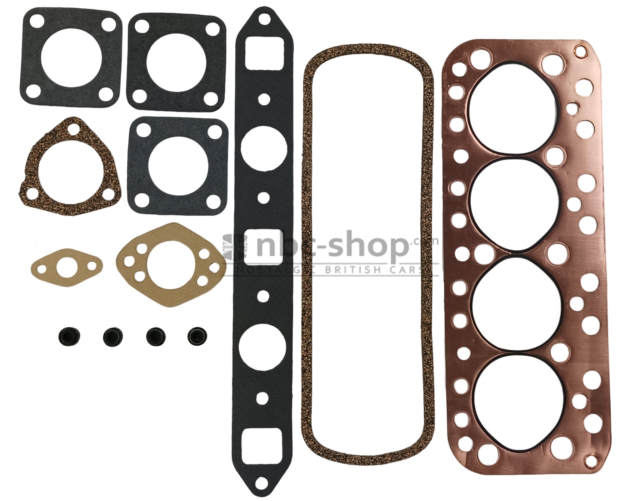 AJM1250MS POCHETTE DE JOINT MINI 850 998 et 1098 JOINT FIBRE OU CUIVRE ET AUSTIN HEALEY 948/1098