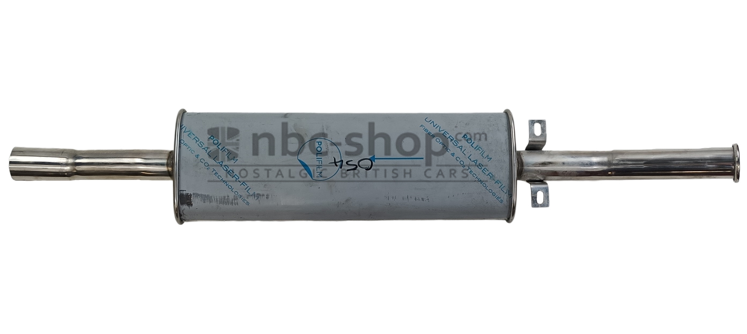 RC40-054 Silencieux arrière inox RC40 sortie centrale pour Mini