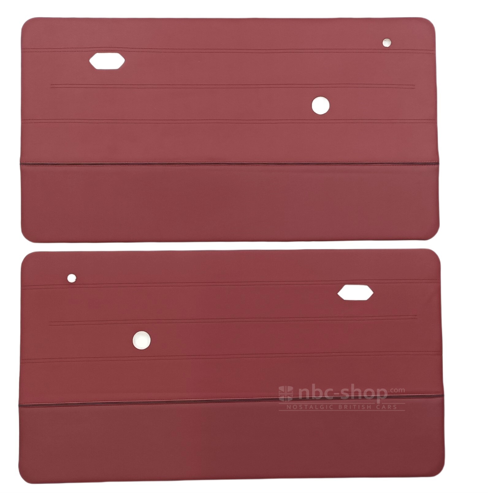 NBC017RED Garniture/panneaux de porte rouge pour Mini (les 4) 1969-2000